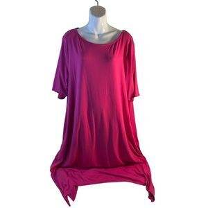 Cuddl duds 3x flex wear dress pink